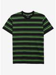 Green & Black Multi Stripe T-Shirt, STRIPE - GREEN, hi-res