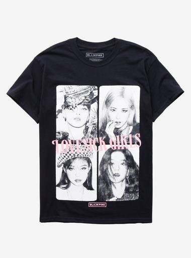 9818 BLACKPINK LOVESICK GIRLS Tシャツ 黒 M古着 9818 BLACKPINK LOVESICK GIRLS Tシャツ 黒 M古着 - メルカリ