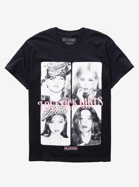 9818 BLACKPINK LOVESICK GIRLS Tシャツ 黒 M BLACKPINK LOVE SICK GIRLS T SHIRT AUTHENTIC LICENSE T SHIRT