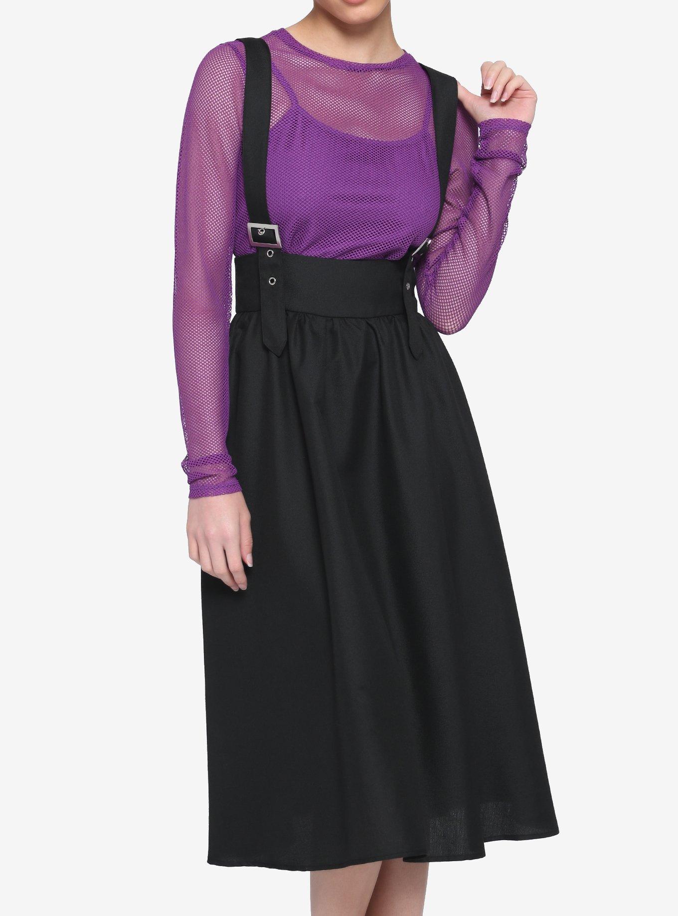 Suspender hotsell midi skirt