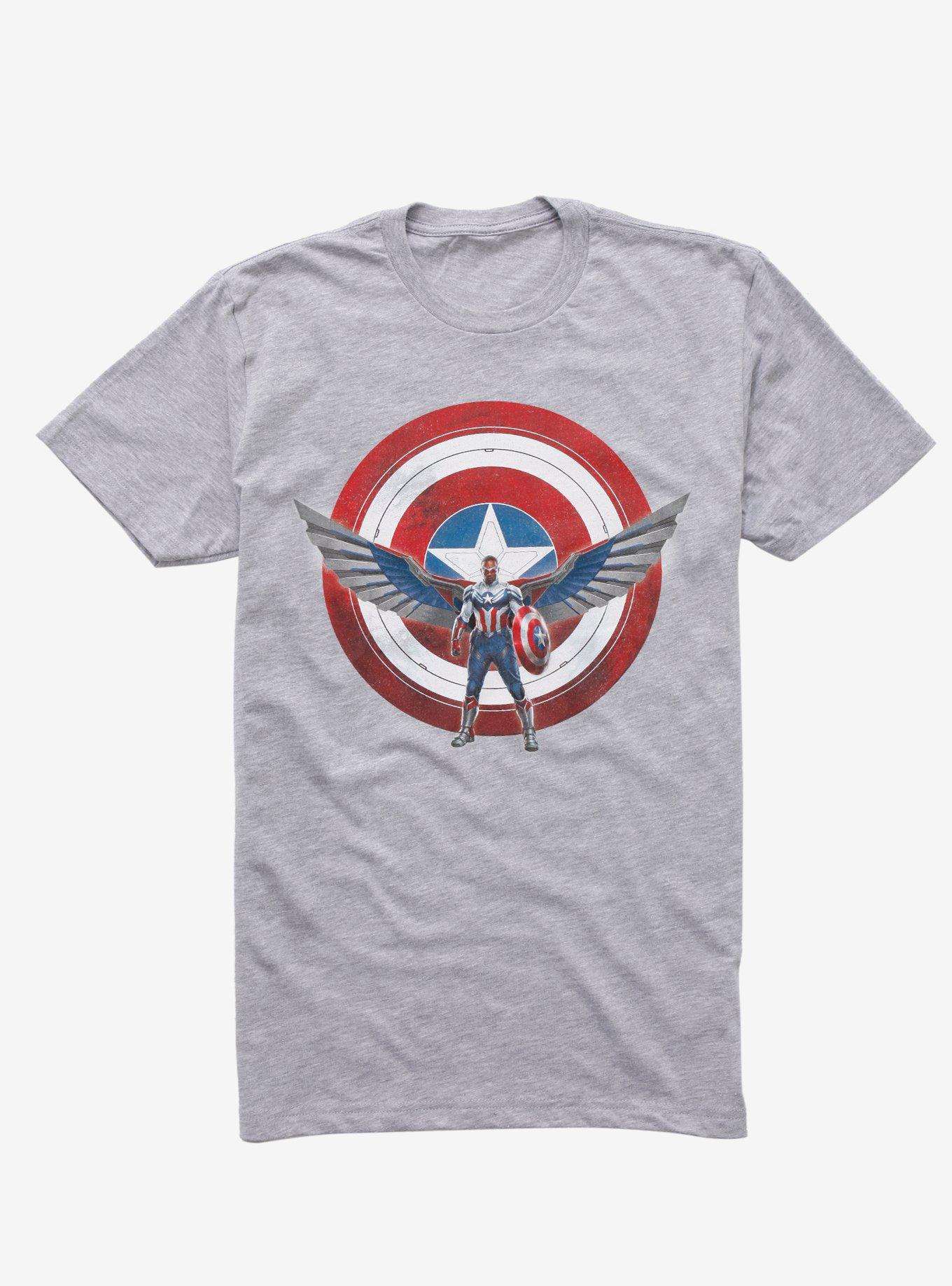 Marvel The Falcon And The Winter Soldier Falcon Captain America T-Shirt ...