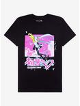 Hatsune Miku X Digimon Flying T-Shirt, BLACK, hi-res