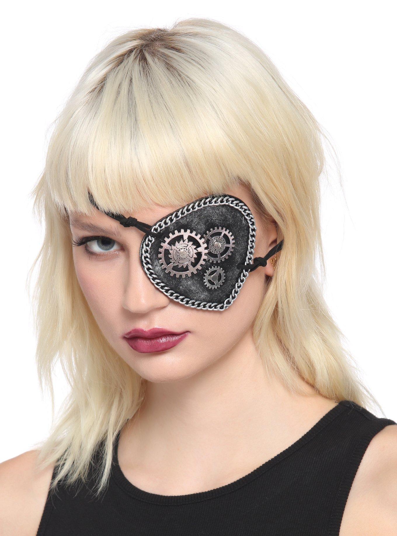 Steampunk Gears Eye Patch, , hi-res