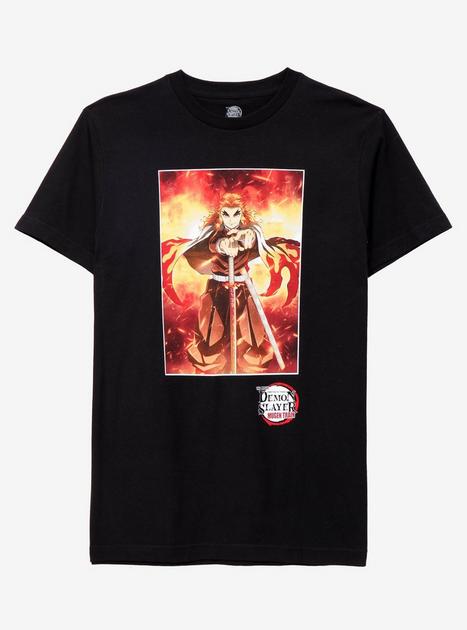 Demon Slayer: Kimetsu no Yaiba the Movie: Mugen Train Rengoku T-Shirt ...