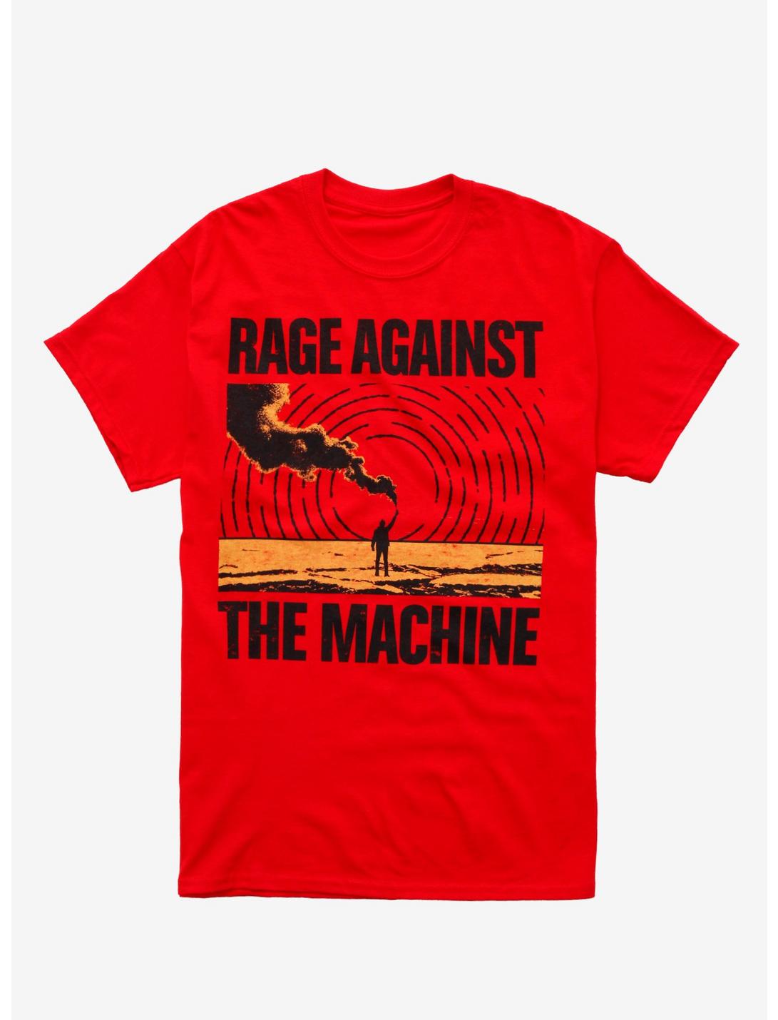 Rage Against The Machine Smoke Signals T-Shirt, RED, hi-res