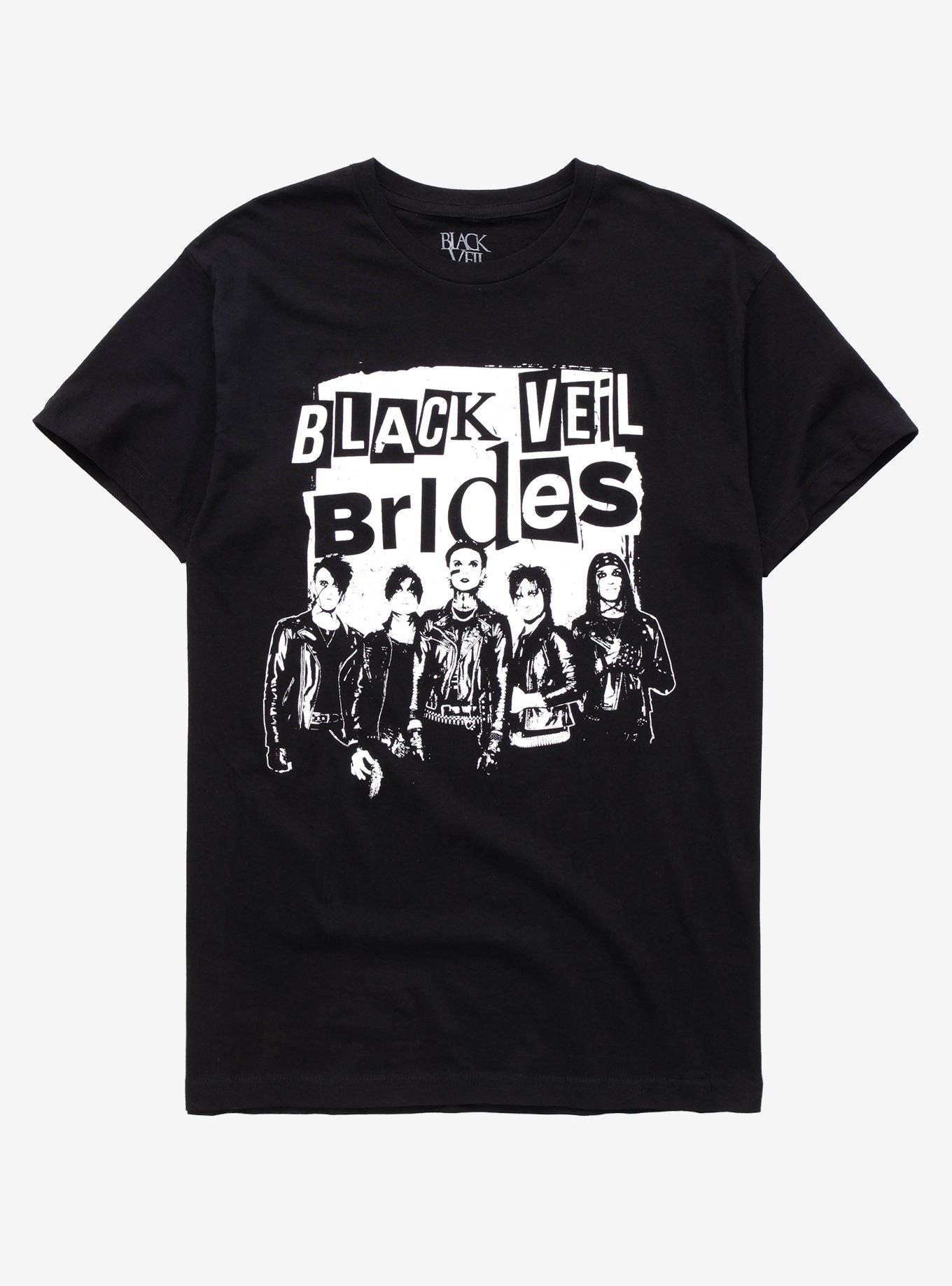 Black Veil Brides Group Cutout T-Shirt, BLACK, hi-res