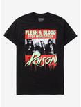 Poison Flesh & Blood 1991 World Tour T-Shirt, BLACK, hi-res