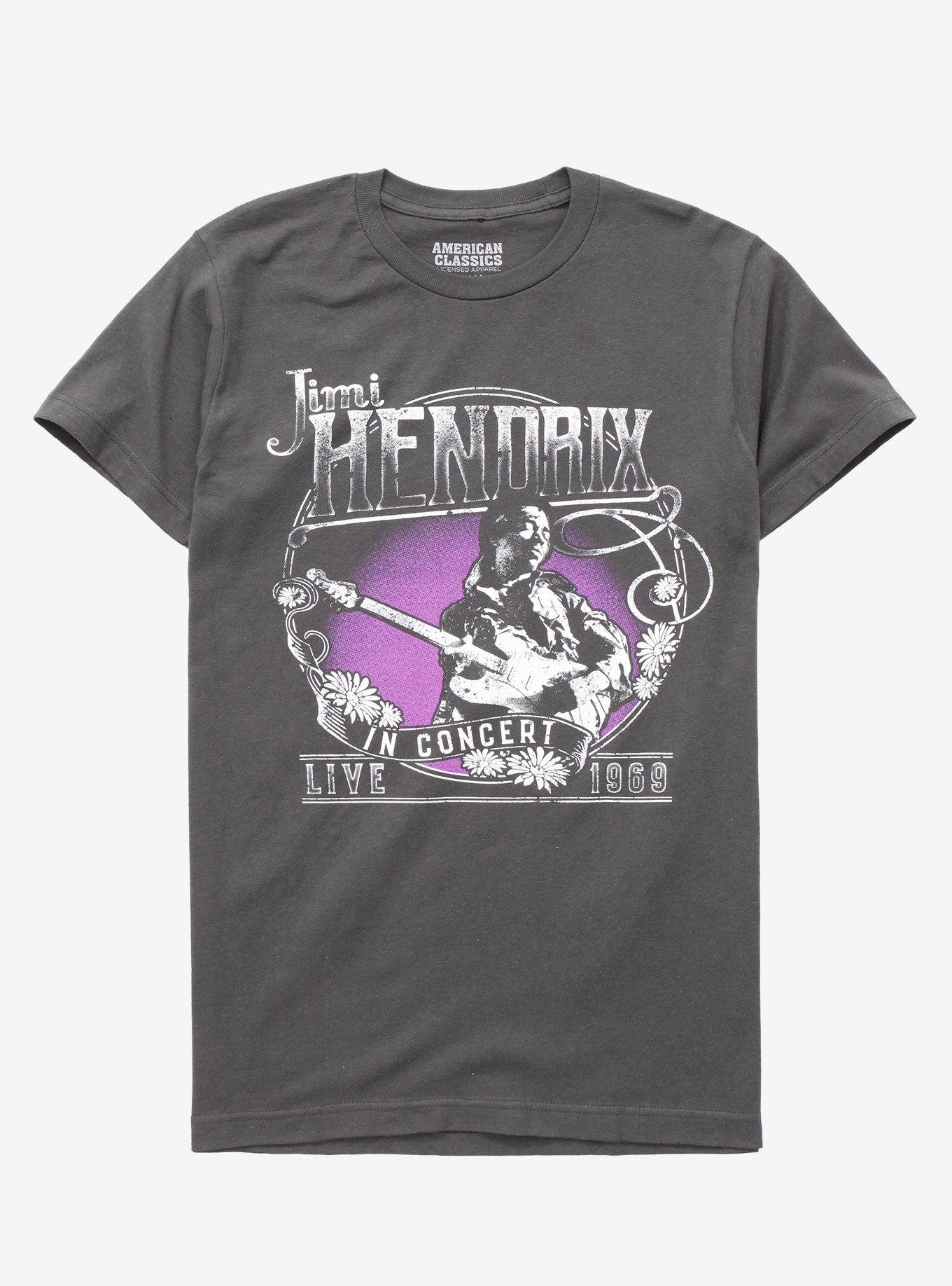 Jimi Hendrix Tour 1969 T-Shirt, CHARCOAL, hi-res