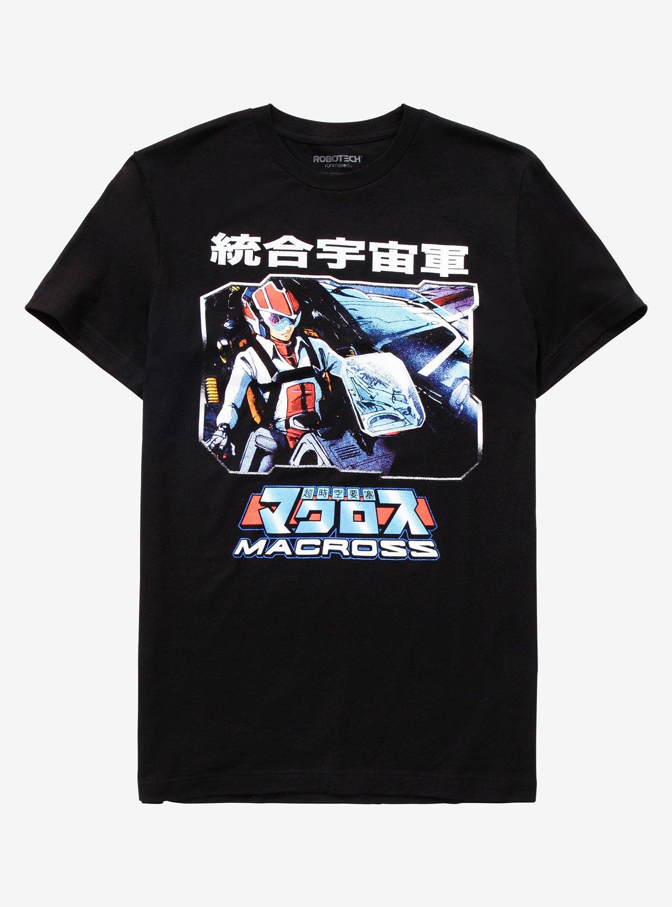 Robotech Rick Hunter T-Shirt, BLACK, hi-res