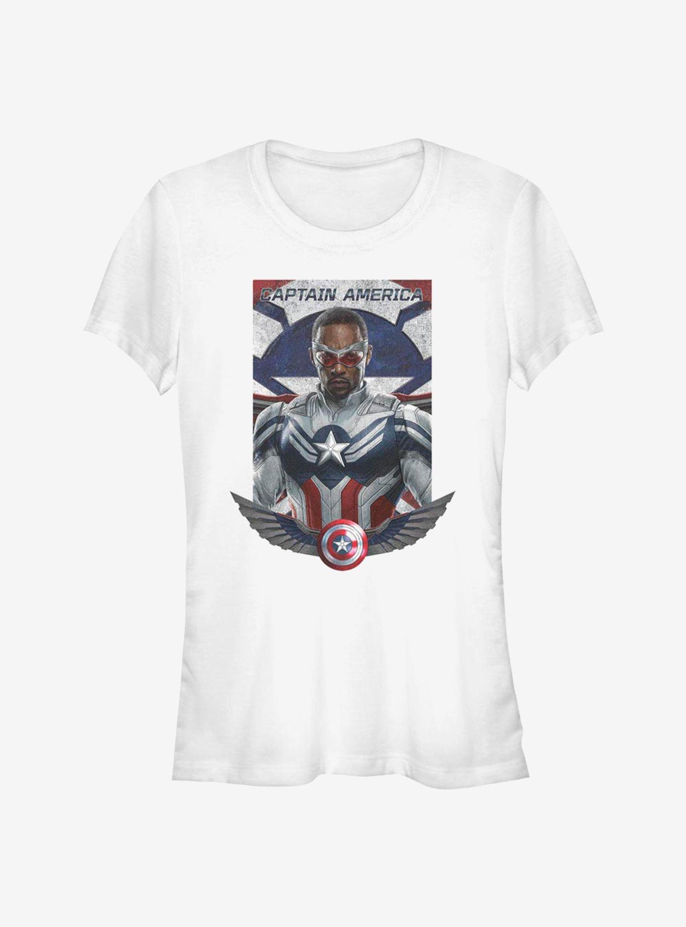 Marvel The Falcon And The Winter Soldier Falcon Is Captain America Girls T-Shirt, , hi-res