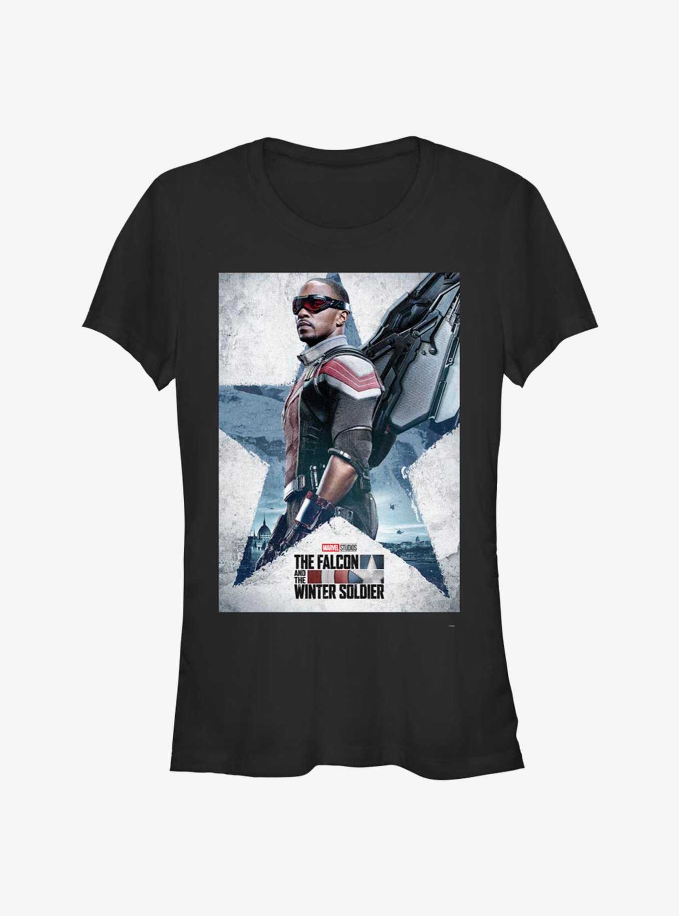 Marvel The Falcon And The Winter Soldier Falcon Poster Girls T-Shirt, , hi-res