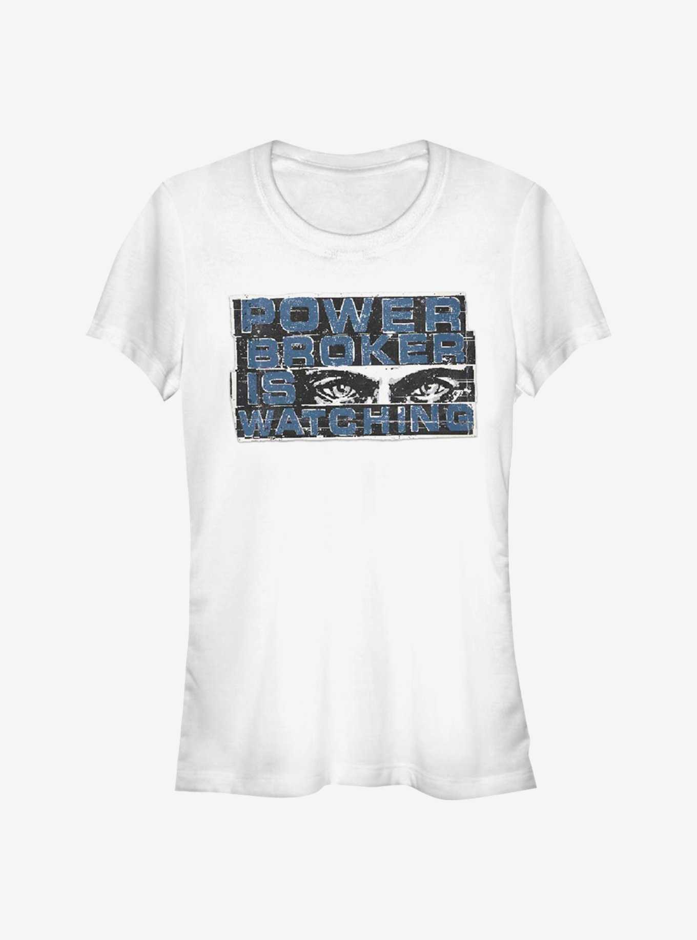 Marvel The Falcon And The Winter Soldier Power Broker Eyes Girls T-Shirt, WHITE, hi-res
