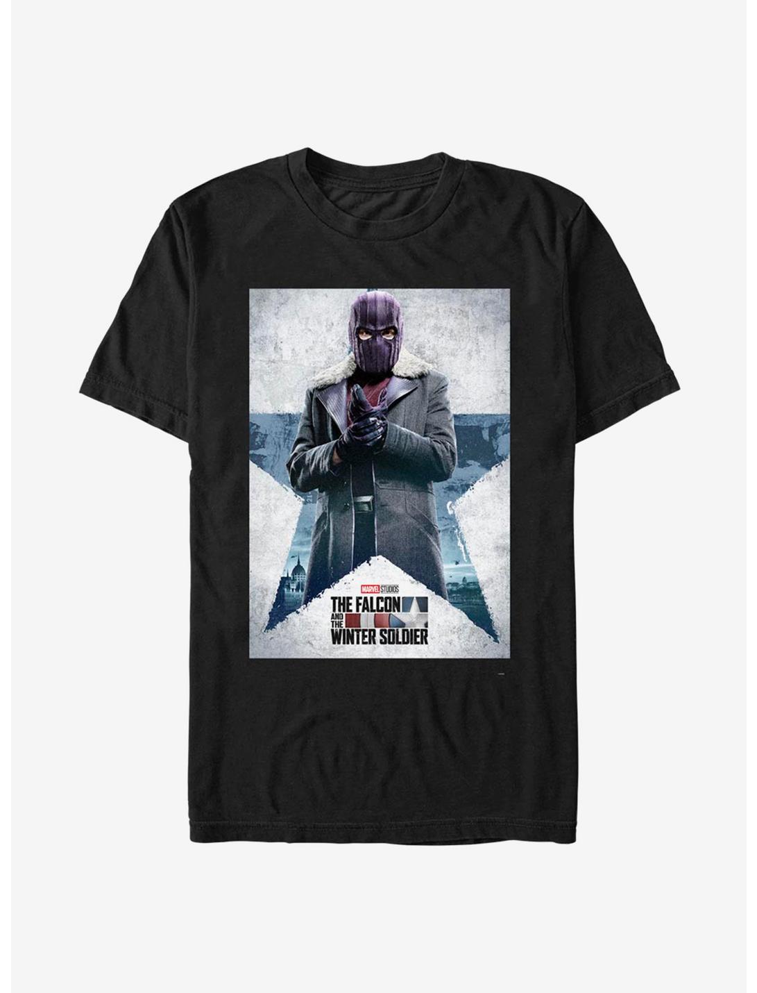 Marvel The Falcon And The Winter Soldier Zemo Poster T-Shirt, BLACK, hi-res