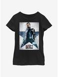 Marvel The Falcon And The Winter Soldier Poster Youth Girls T-Shirt, BLACK, hi-res