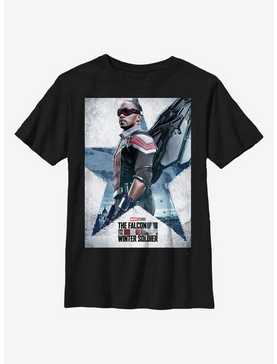 Marvel The Falcon And The Winter Soldier Falcon Poster Youth T-Shirt, , hi-res