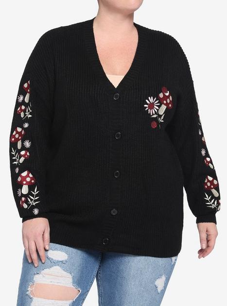 Plus size shop button up sweaters