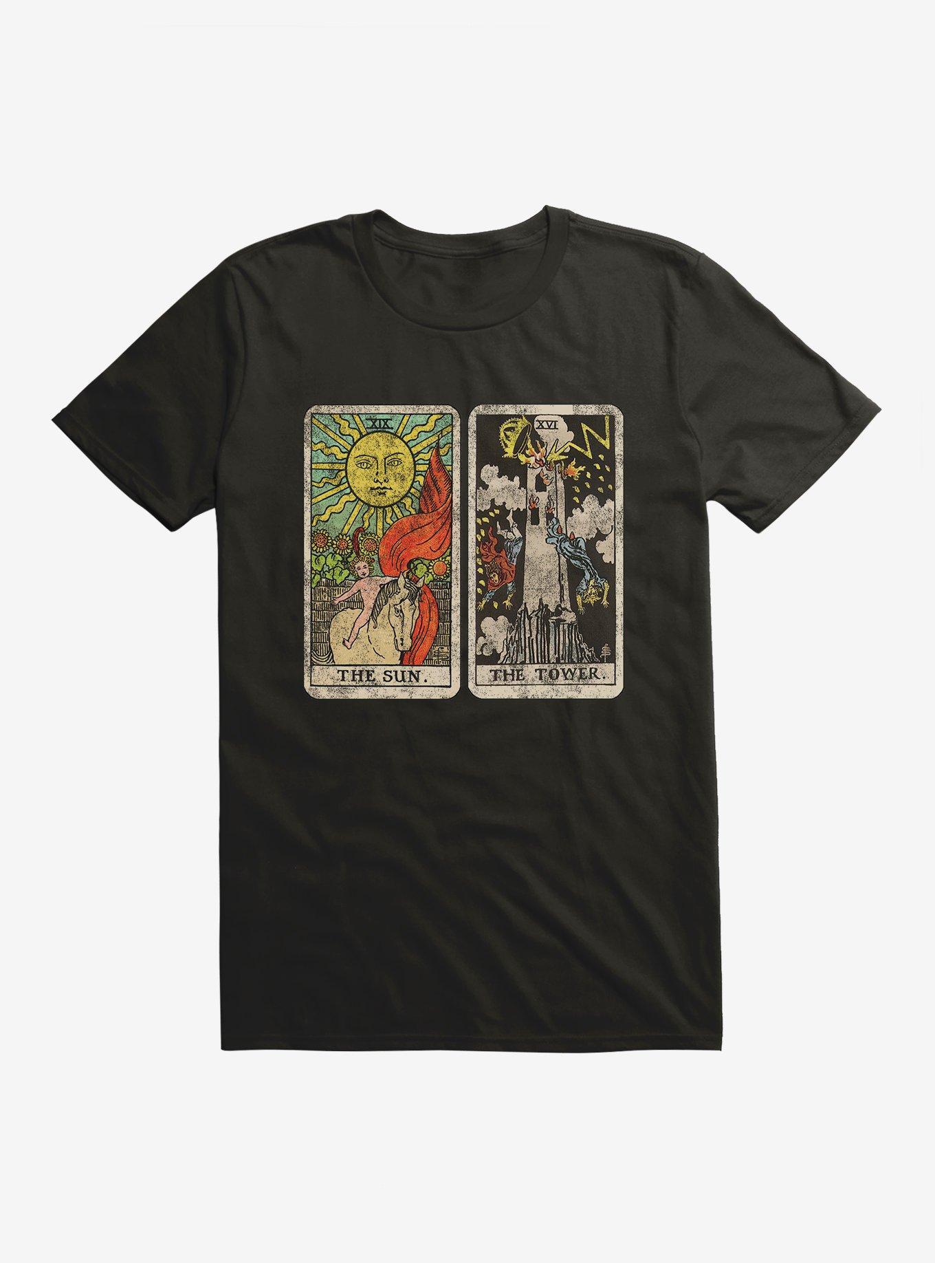 Tarot Cards T-Shirt, BLACK, hi-res