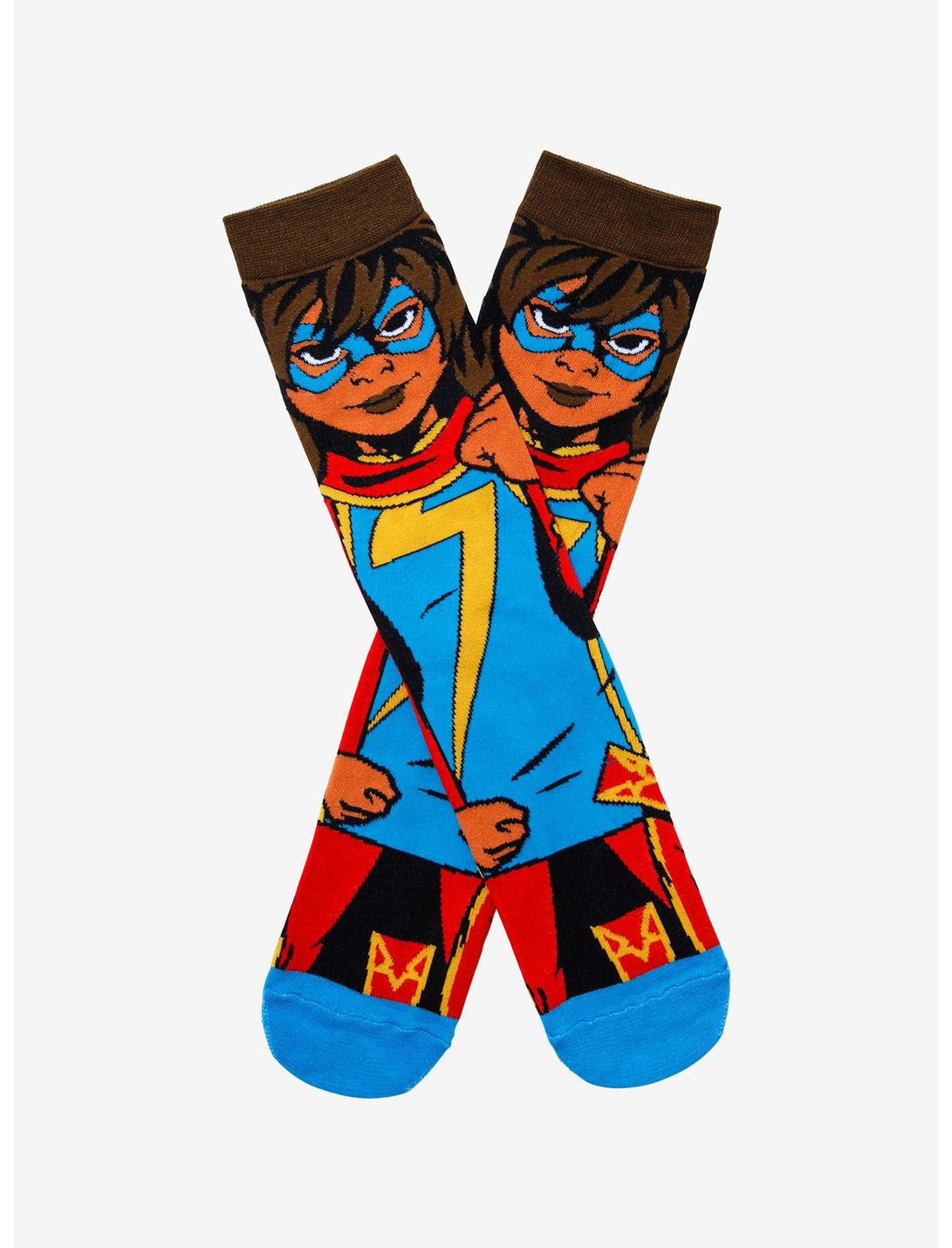 Marvel Ms. Marvel Character Crew Socks, , hi-res