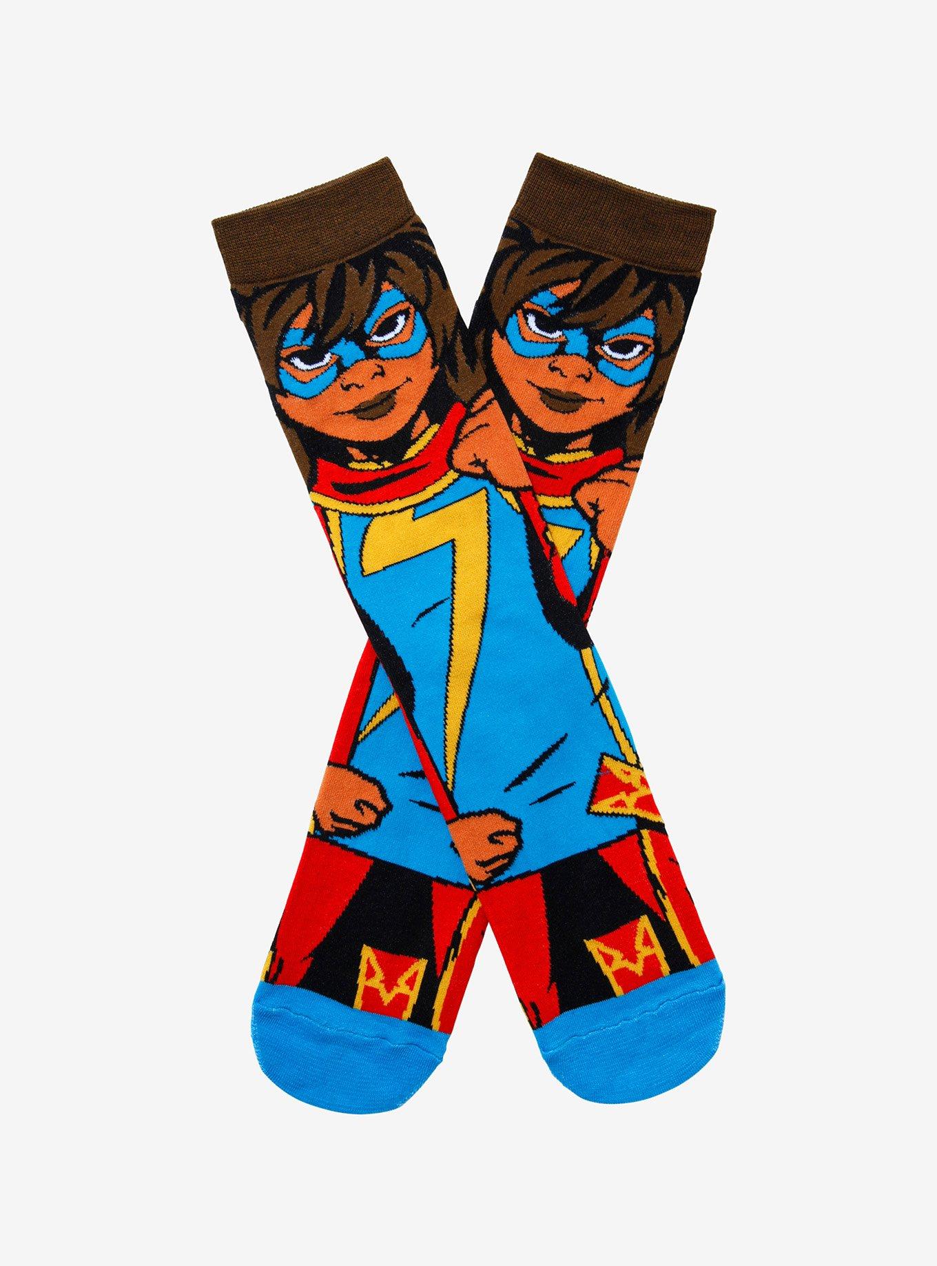 Marvel Ms. Marvel Character Crew Socks, , hi-res