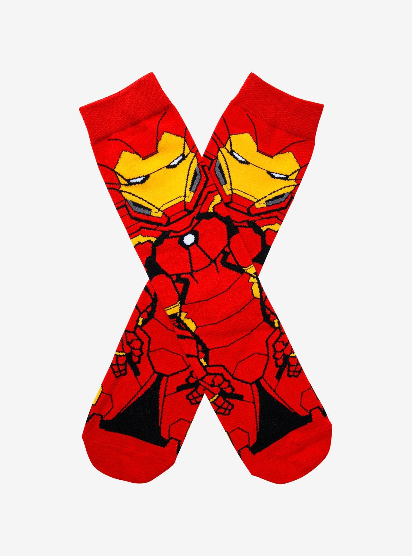 Marvel Iron Man Crew Socks, , hi-res