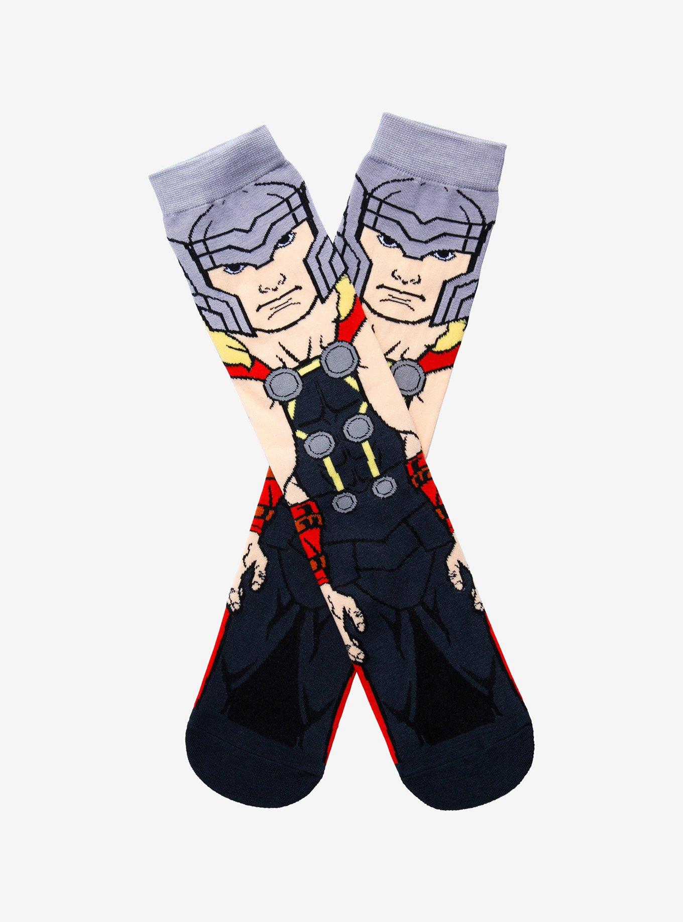 Marvel Thor Character Crew Socks, , hi-res