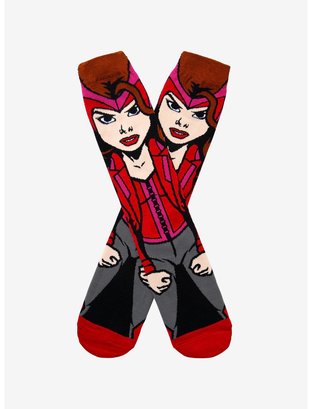 Marvel Scarlet Witch Character Crew Socks, , hi-res