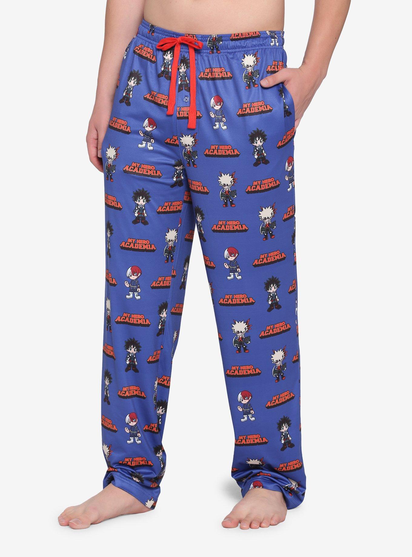 My Hero Academia Character & Logo Pajama Pants, MULTI, hi-res