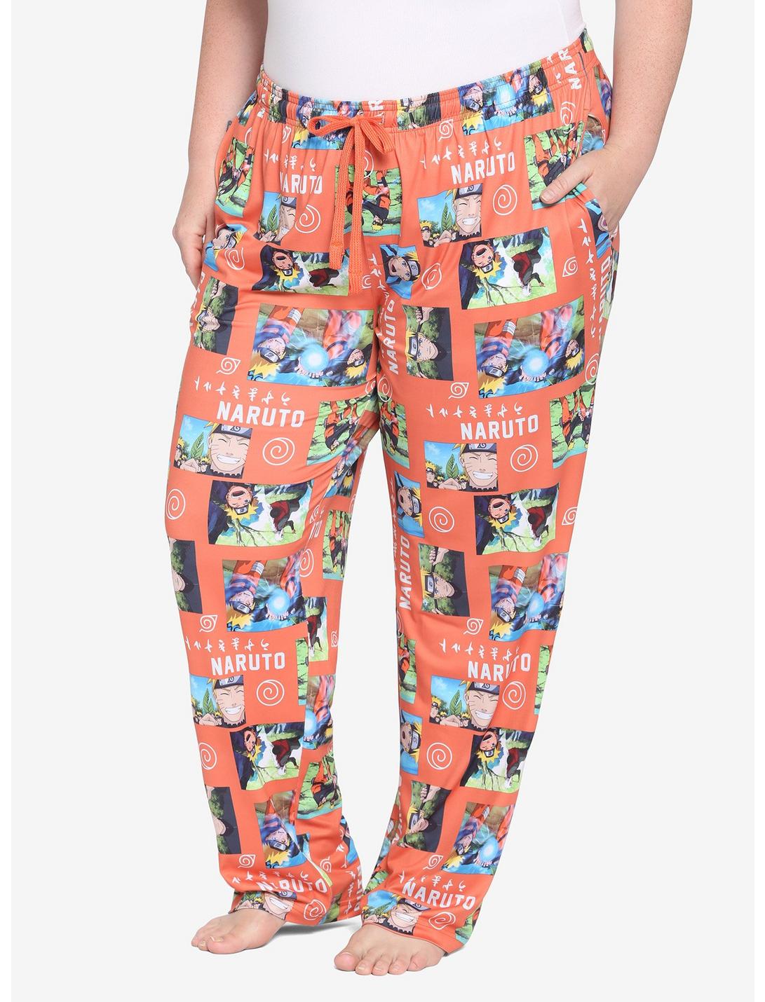 Naruto Shippuden Screencap Pajama Pants Plus Size, MULTI, hi-res