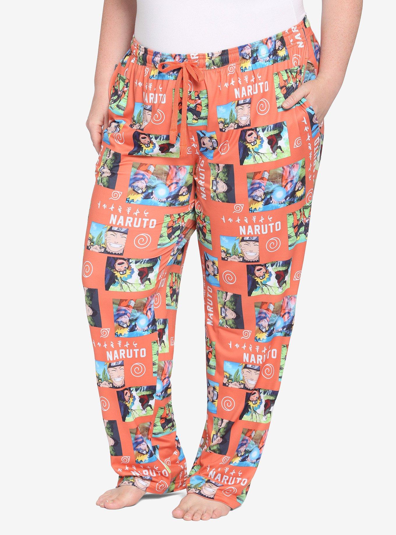 Naruto Shippuden Screencap Pajama Pants Plus Size, MULTI, hi-res