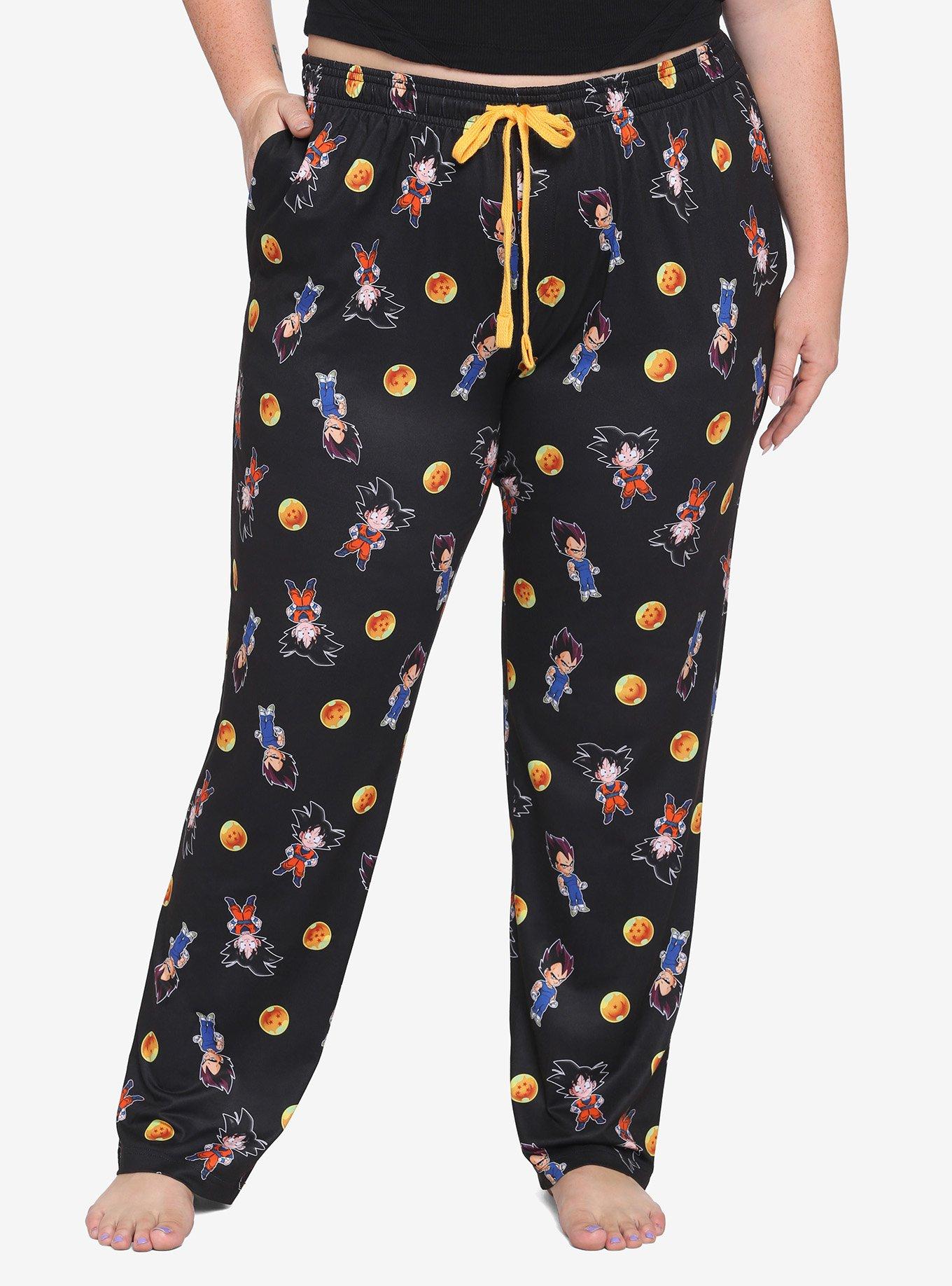 Dragon Ball Z Goku & Vegeta Pajama Pants Plus Size, MULTI, hi-res