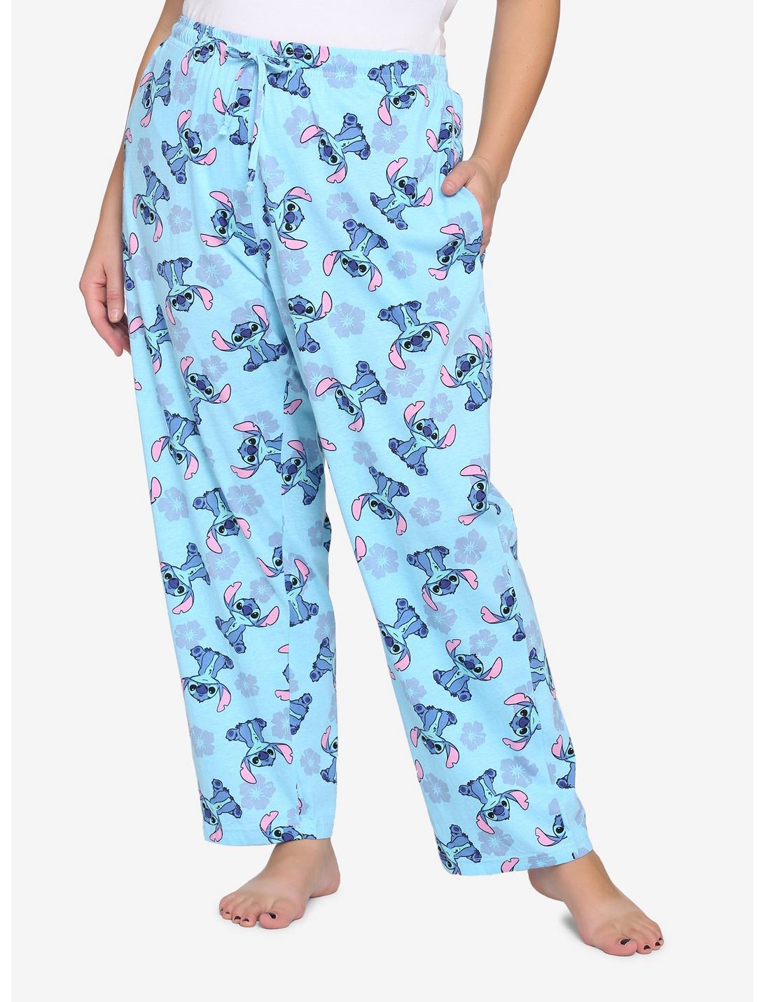 Disney Lilo & Stitch Floral Pajama Pants Plus Size, MULTI, hi-res