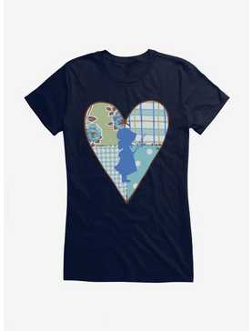 Holly Hobbie Blue Pattern Heart Girls T-Shirt, , hi-res