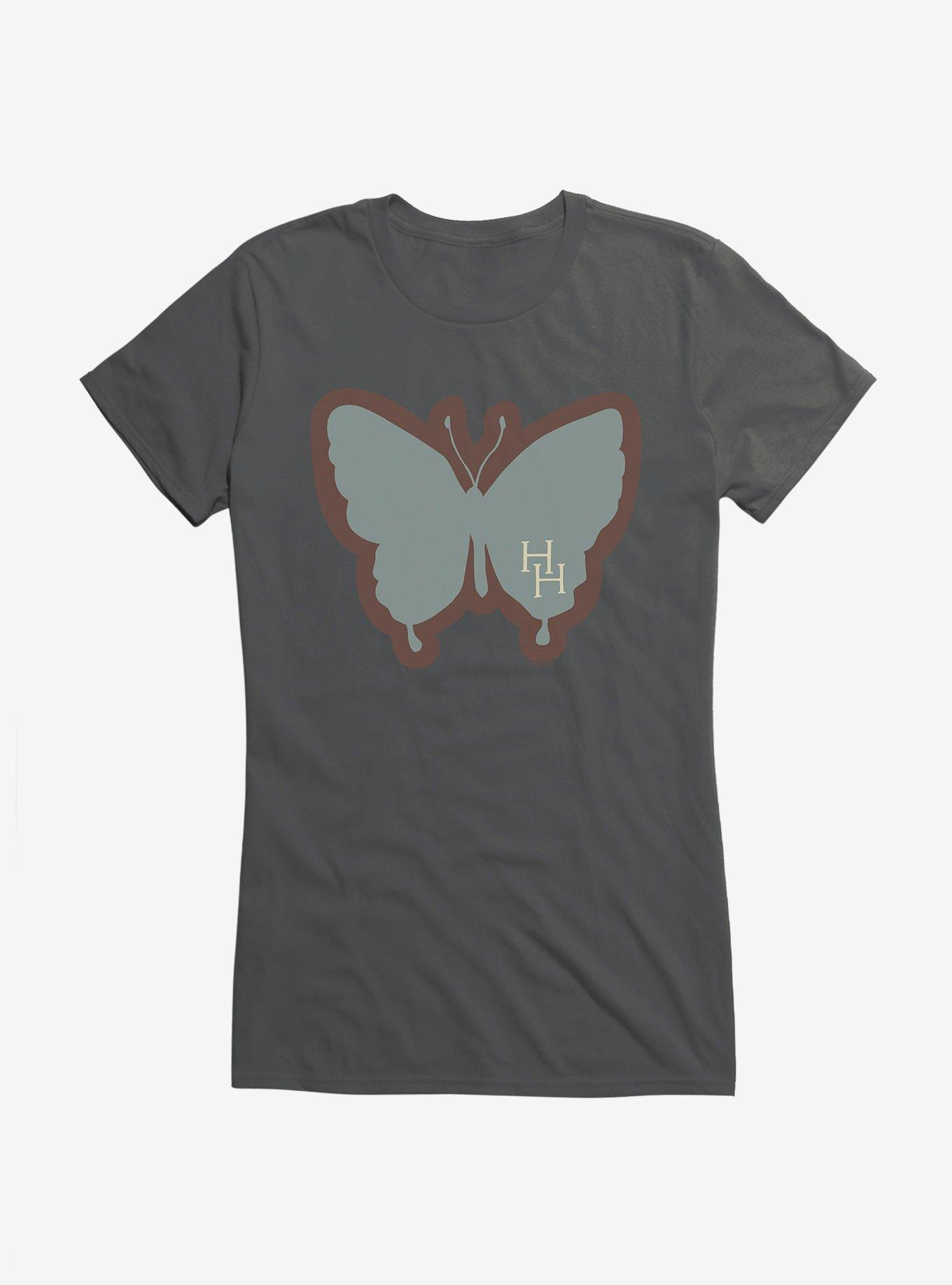 Holly Hobbie Nature Butterfly Girls T-Shirt, CHARCOAL, hi-res