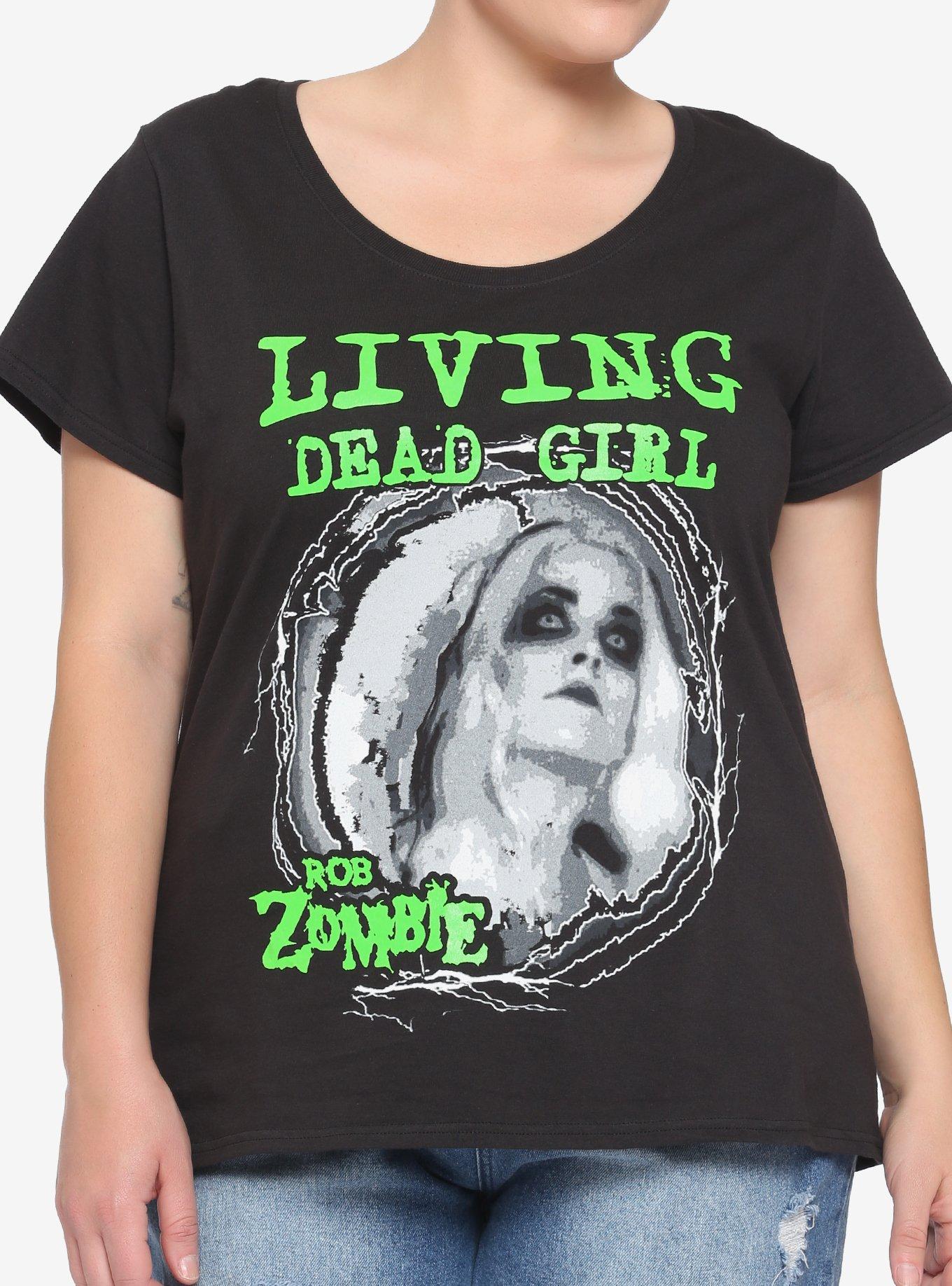 Rob Zombie Living Dead Girl Photo Girls T-Shirt Plus Size, BLACK, hi-res