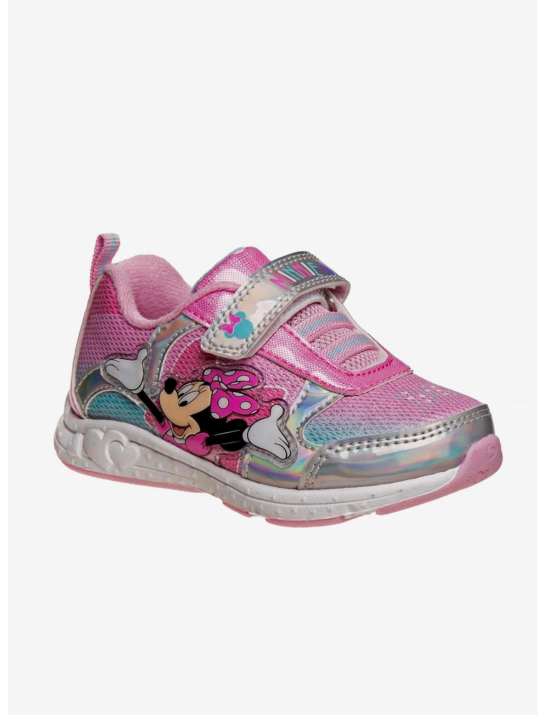Disney Minnie Mouse Girls Sneaker With Light, PINK, hi-res