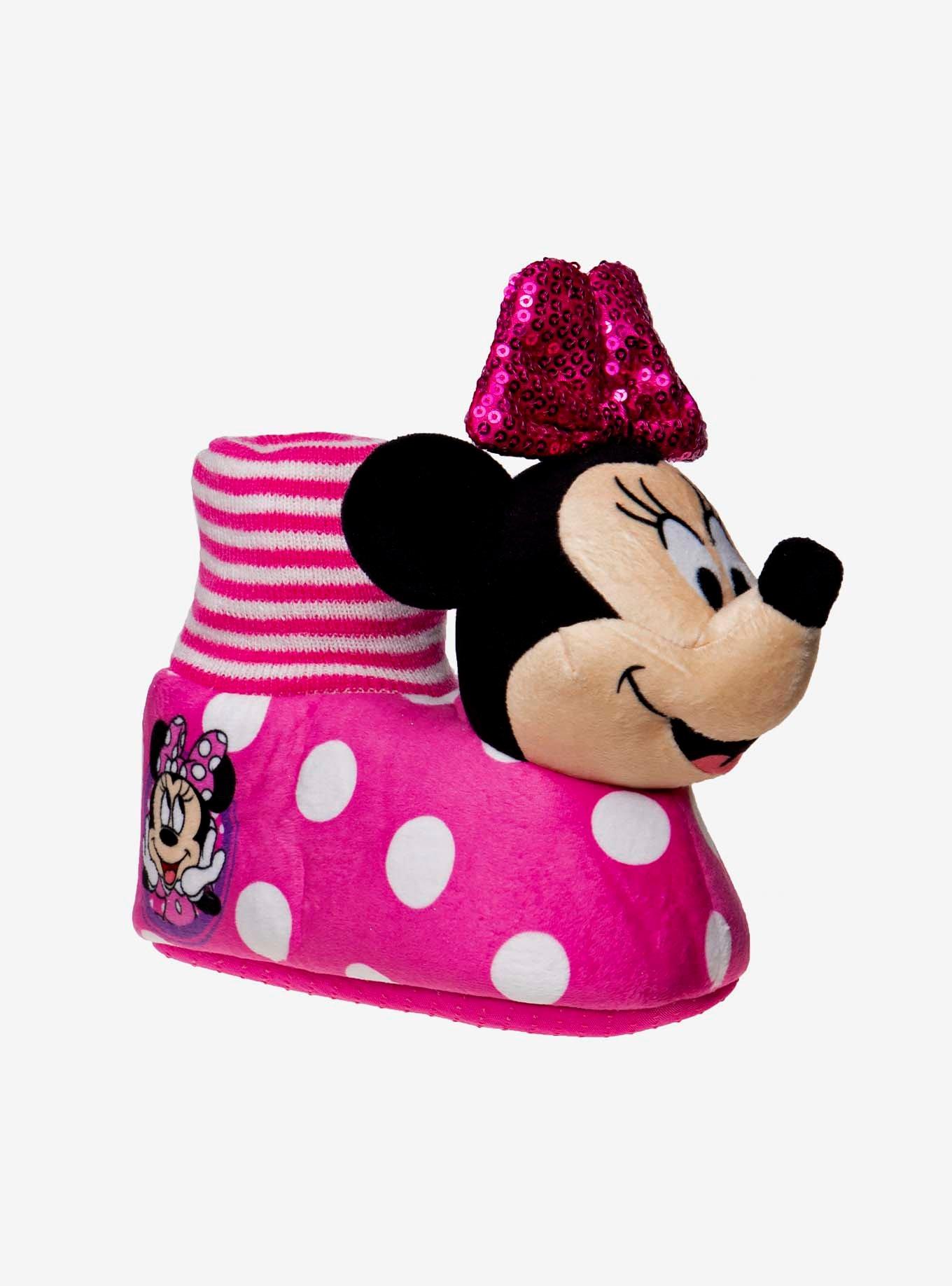Disney Minnie Mouse Toddler Slippers Pink, PINK, hi-res