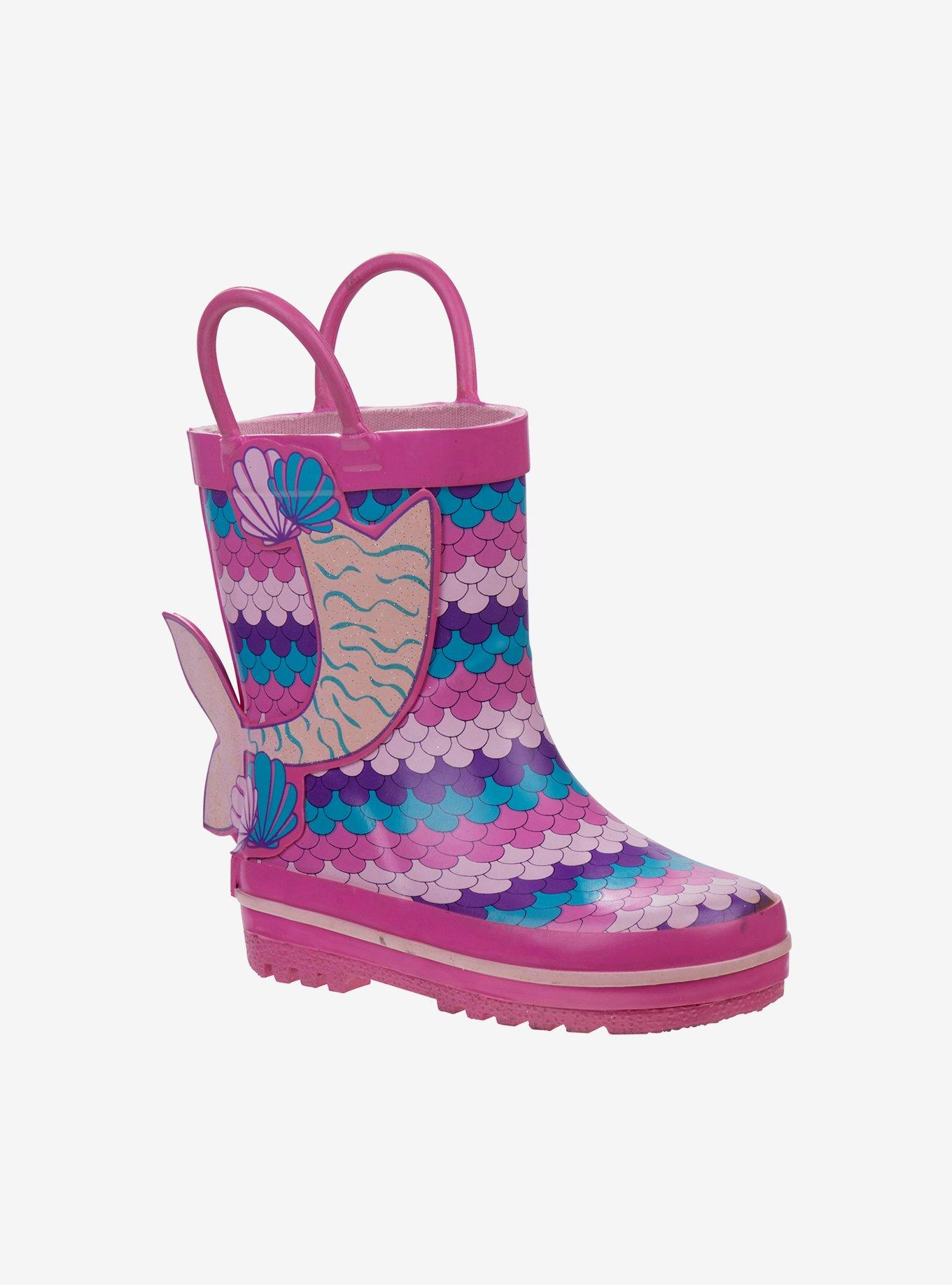 mermaid rain boots for adults