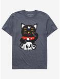 Lucky Cat Skull T-Shirt, MULTI, hi-res