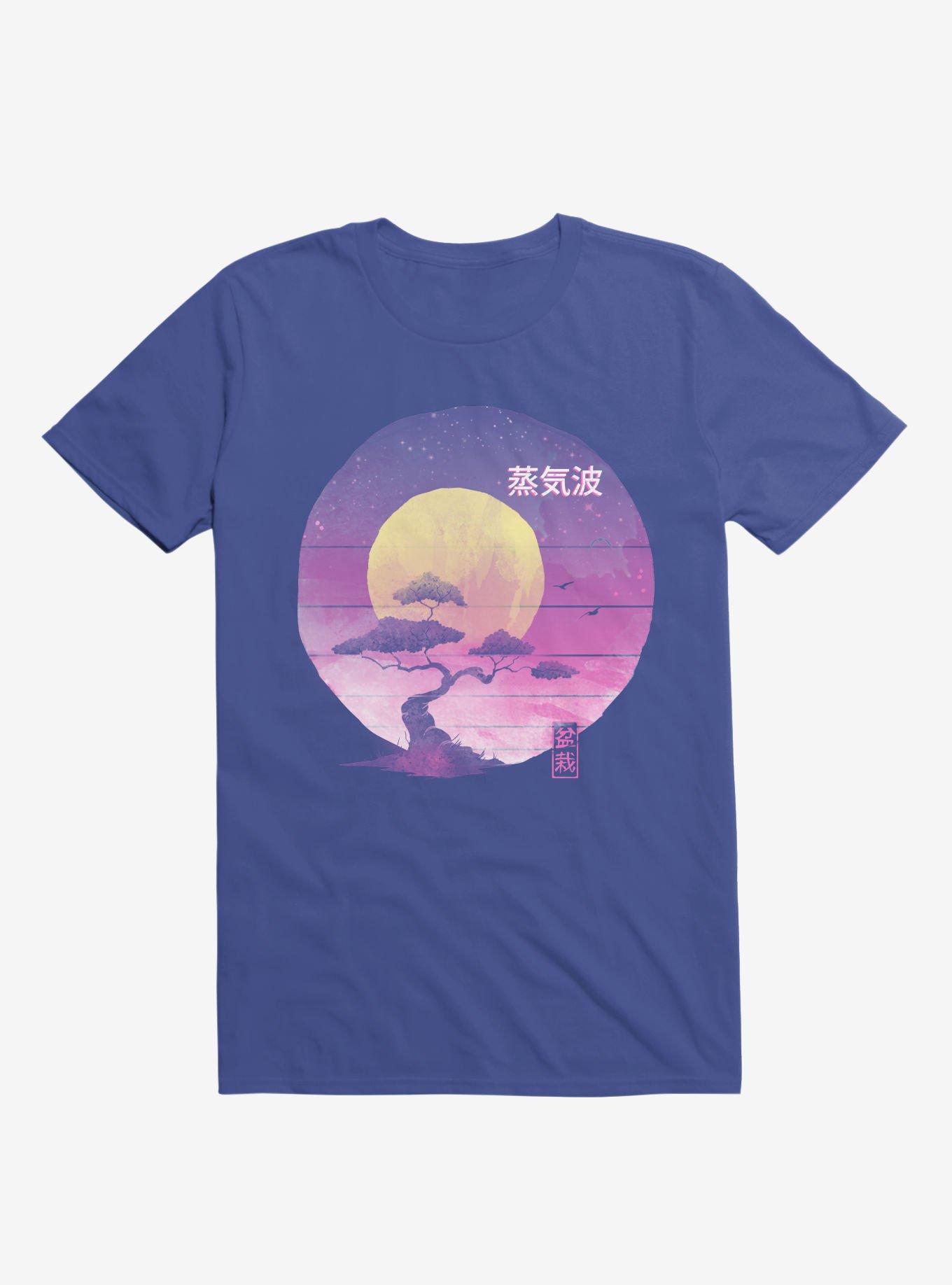 Neon Bonsai Wave Royal Blue T-Shirt, , hi-res