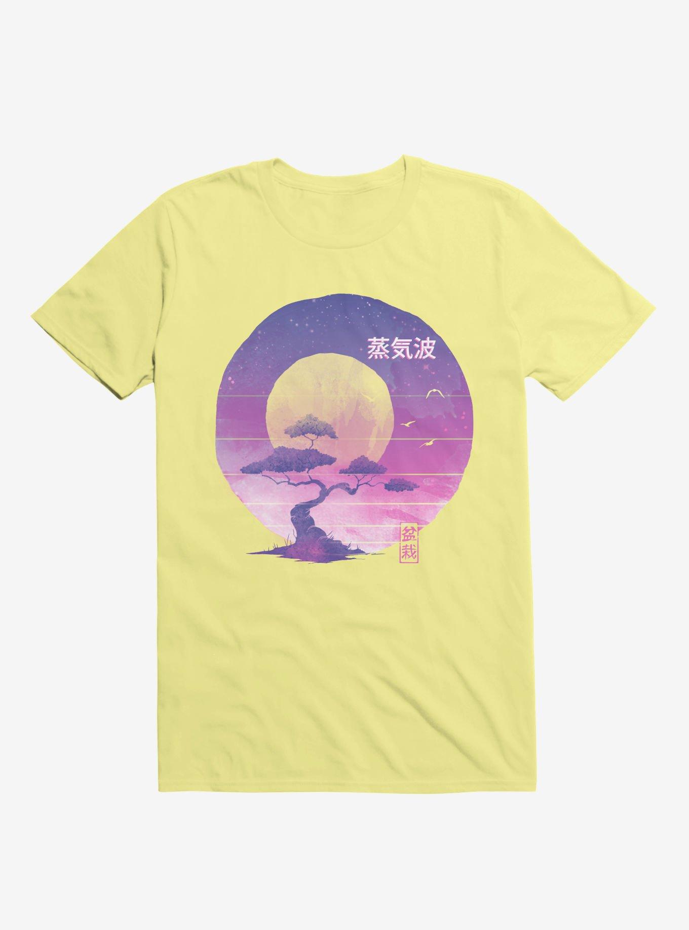 Neon Bonsai Wave Corn Silk Yellow T-Shirt, CORN SILK, hi-res