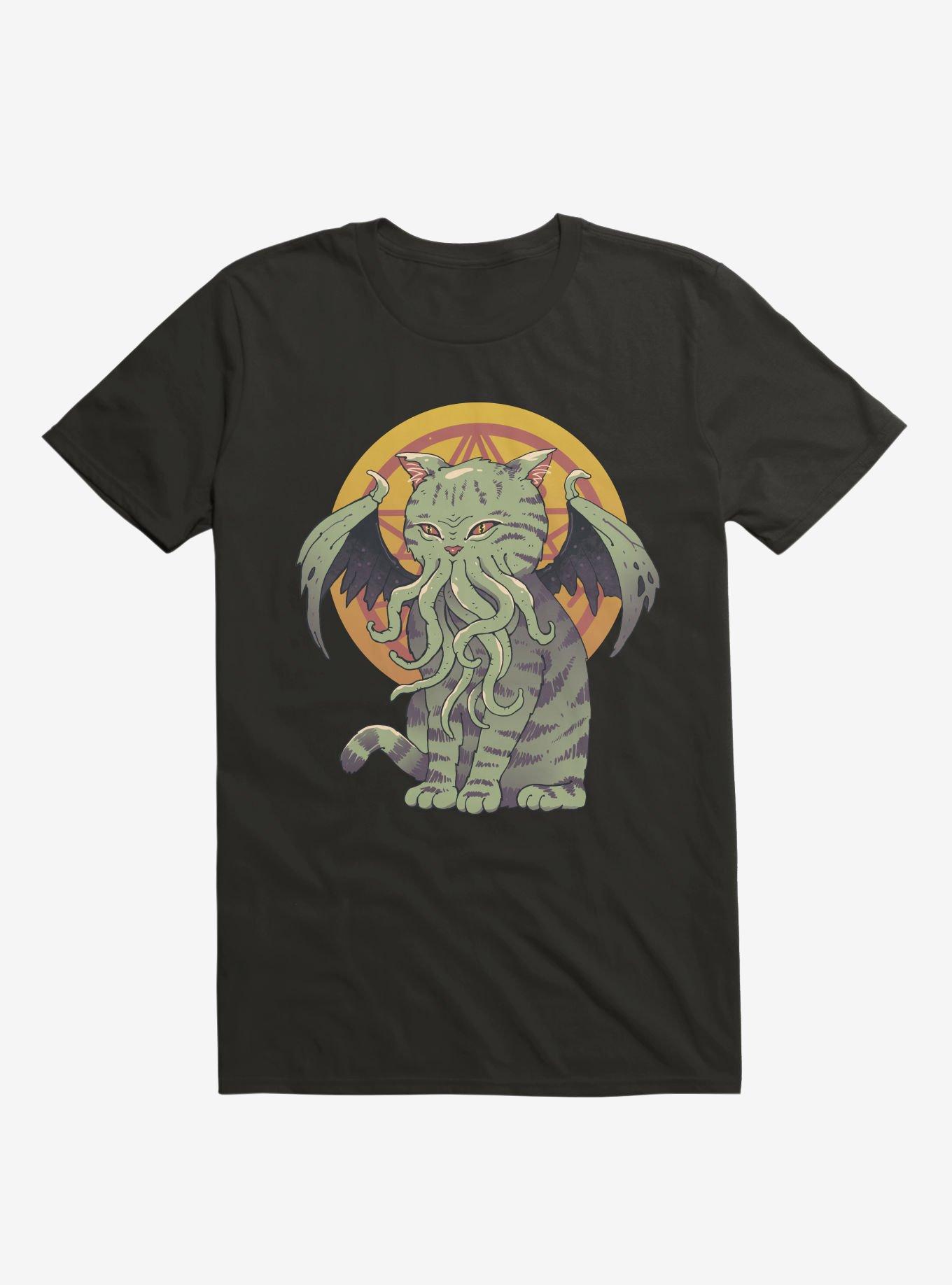 Star Cathulhu Black T-Shirt, BLACK, hi-res