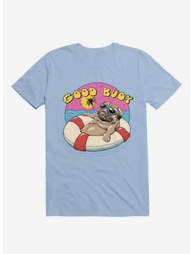 Ocean Pug Good Buoy! Light Blue T-Shirt, , hi-res