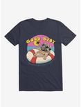 Ocean Pug Good Buoy! Navy Blue T-Shirt, NAVY, hi-res
