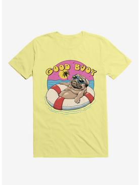 Ocean Pug Good Buoy! Corn Silk Yellow T-Shirt, , hi-res