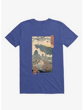 Dinosaurs Jurassic Ukiyo-e Royal Blue T-Shirt, , hi-res