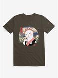 Cat Neko Geisha Brown T-Shirt, BROWN, hi-res