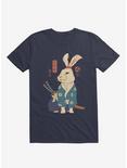 Rabbit Ronin Usagi Navy Blue T-Shirt, NAVY, hi-res