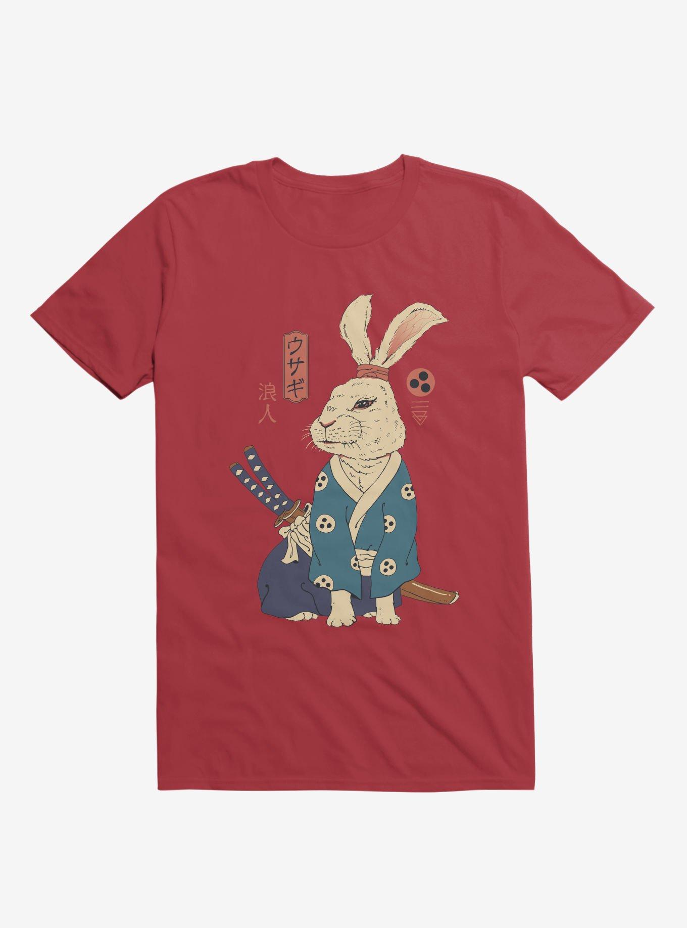Rabbit Ronin Usagi Red T-Shirt, , hi-res