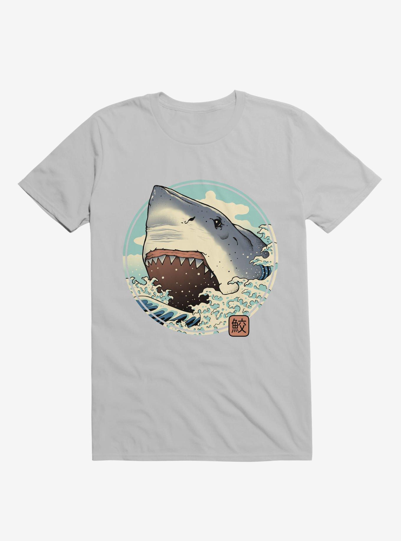 Shark Attack! Ice Grey T-Shirt, , hi-res