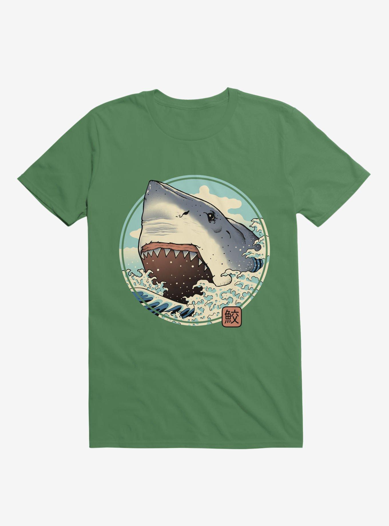 Shark Attack! Kelly Green T-Shirt, , hi-res